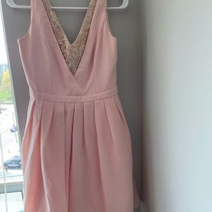 Lovely peach dress- size small from designer brand